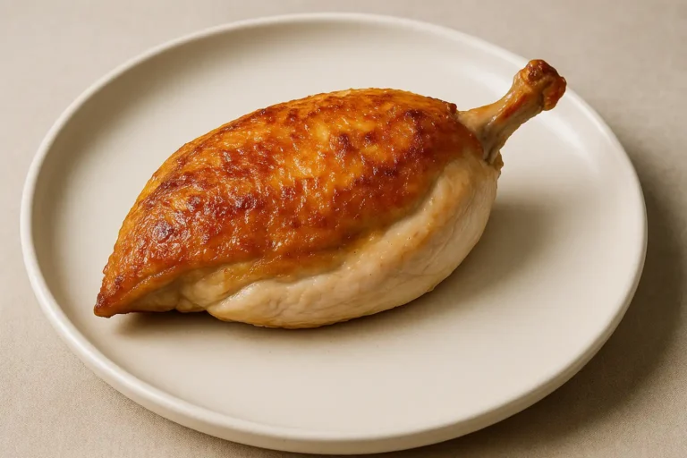 Suprême de poulet rôti à la française, peau croustillante dorée et chair juteuse